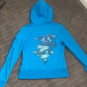 DKNY Jeans zip up hoodie juniors size L